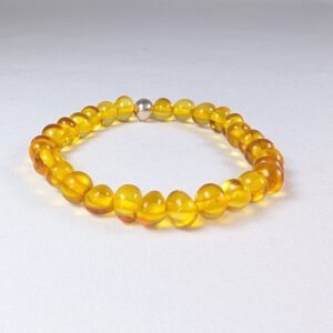 Bracelet Ambre clair 6mm