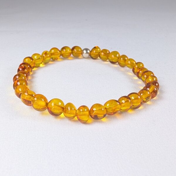 Bracelet Ambre foncé 6mm