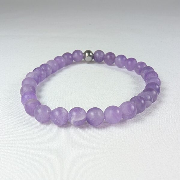 Bracelet Améthyste mat – Image 2