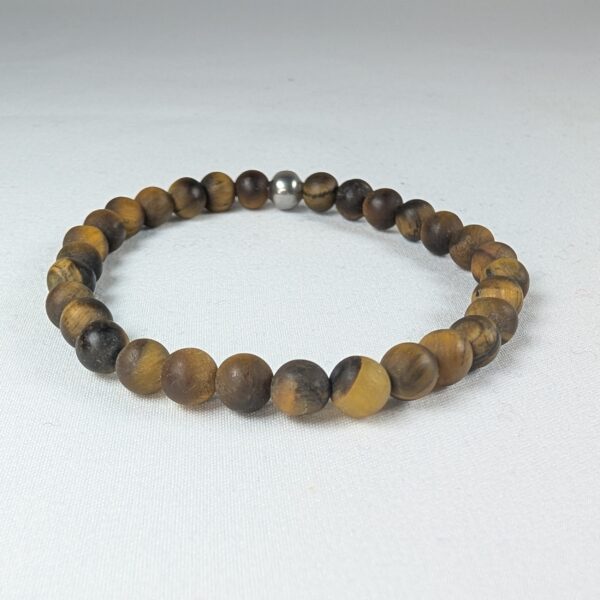 Bracelet Œil de Tigre mat – Image 2